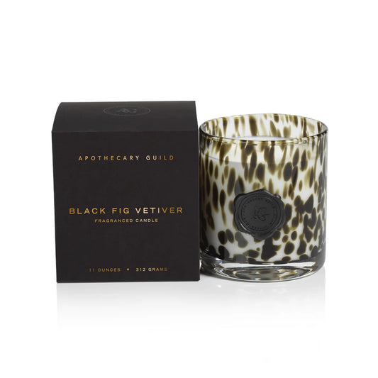 AG Opal Glass Candle Jar in Gift Box - Black Fig Vetiver