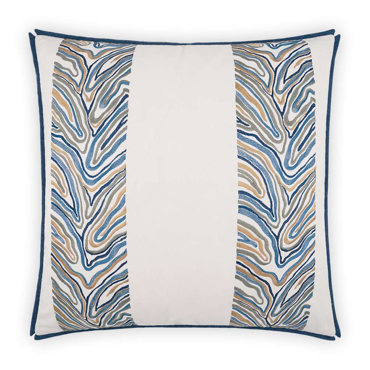 Blue Jungle Square Pillow