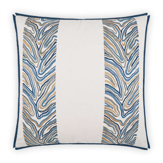 Blue Jungle Square Pillow