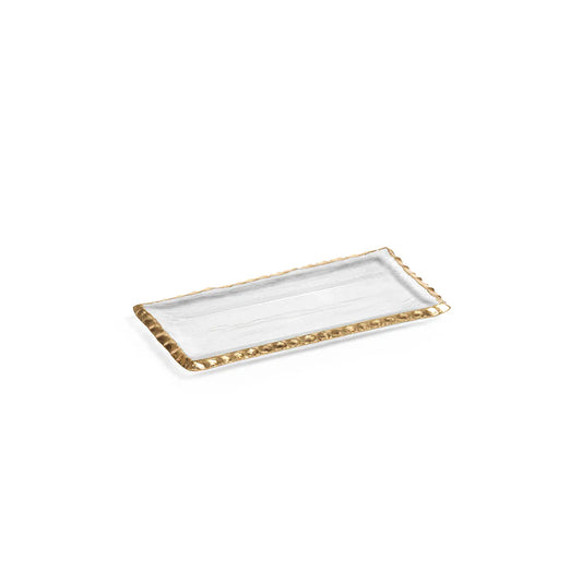 Clear Textured Rectangular Tray