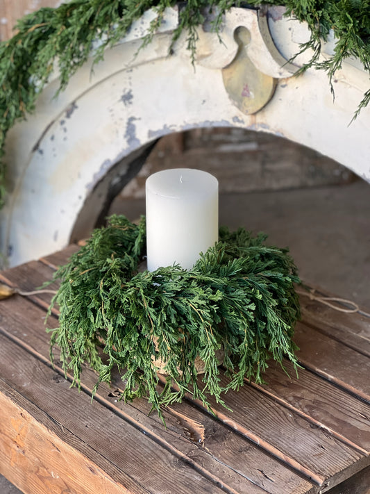 6.5" Emerald Falls Candle Ring